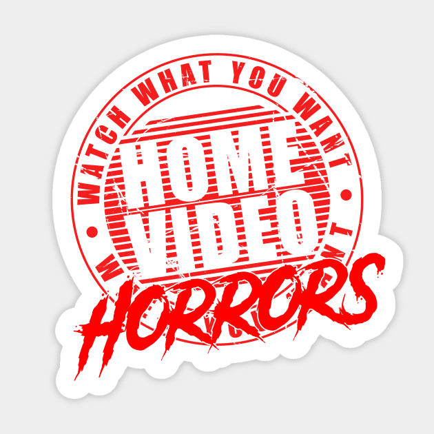 Disrupted Home Video Logo Sticker by Home Video Horrors